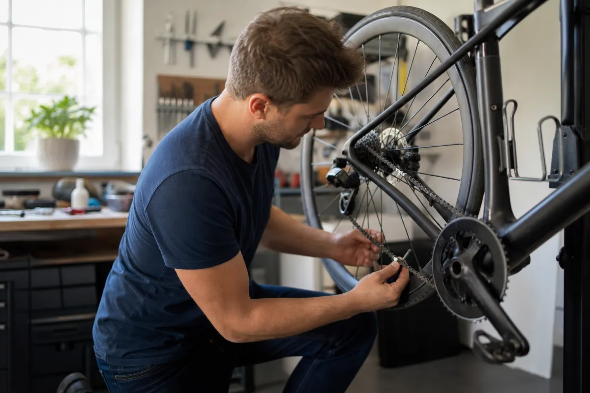 Hvordan strammer man en cykelkæde?