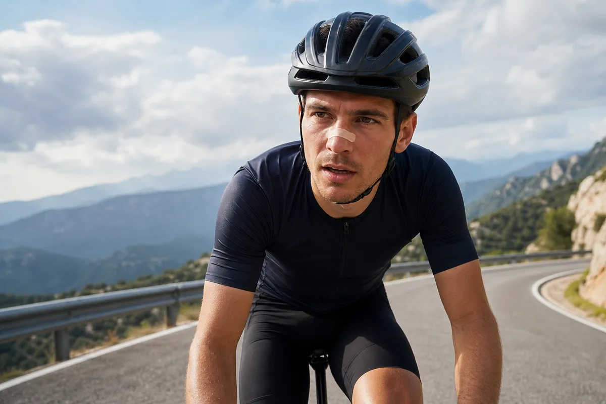 Hvorfor kører cykelryttere med næseplaster?